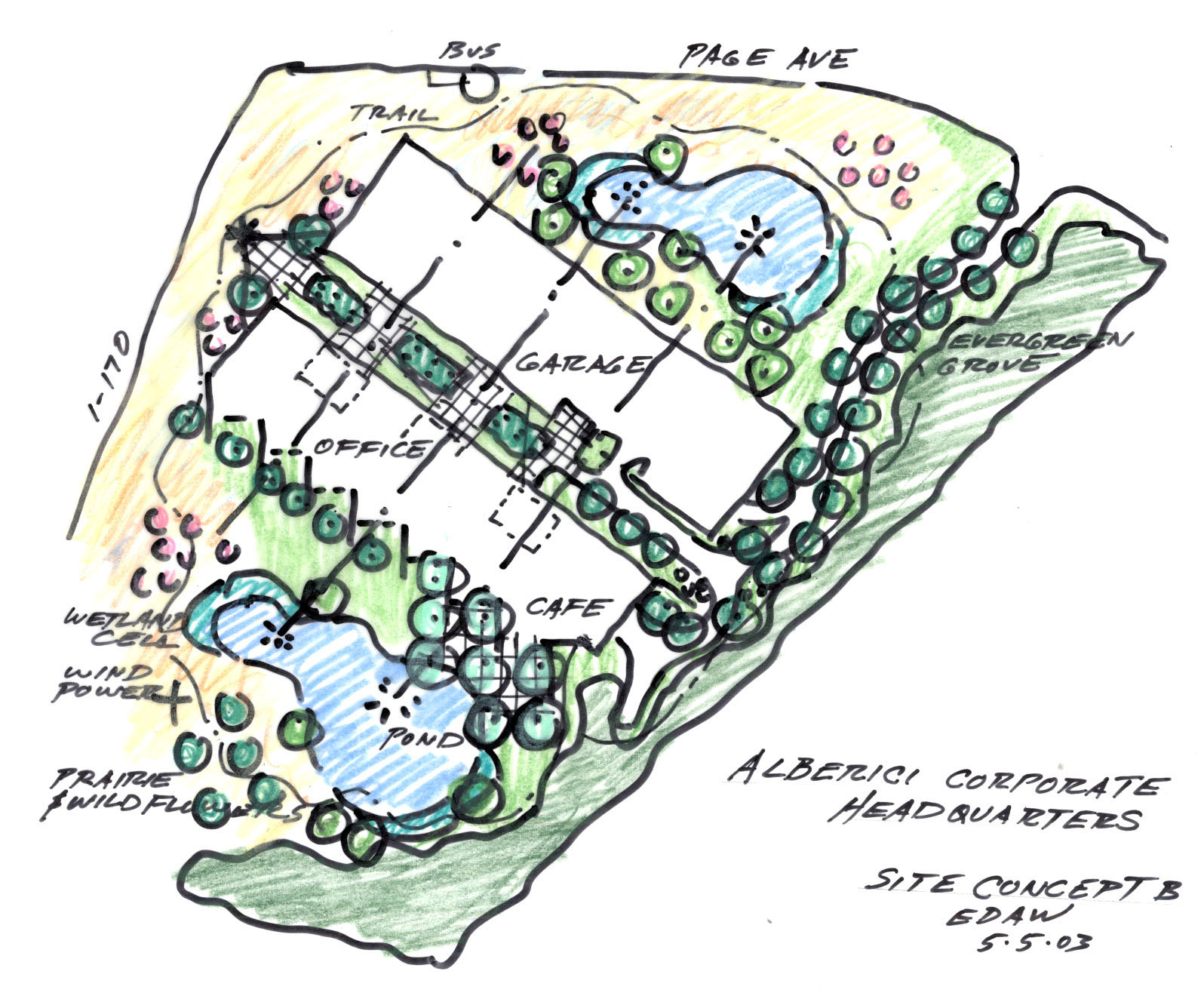 Alberici Site Concept B _050503 Mackey Mitchell Architects