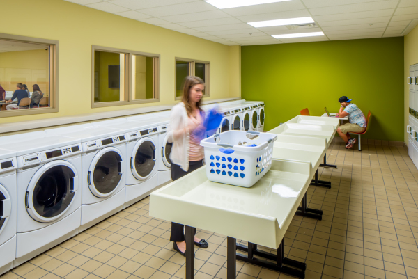 Laundry facility at University of Minnesota's 17th Street Residence Hall