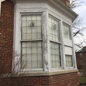 Details of windows at original kindergarten classroom 