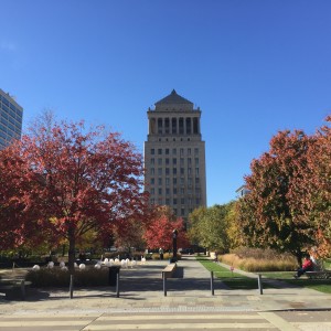 Citygarden in the Fall.