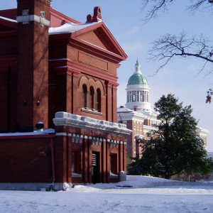 Hillcrest Abbey with the  historic Missouri Psychiatric Rehabilitation Center in the background.