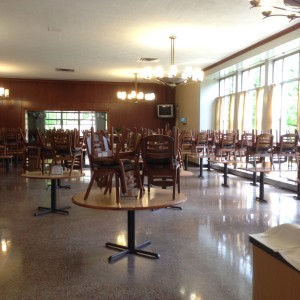 The dining area before renovation.