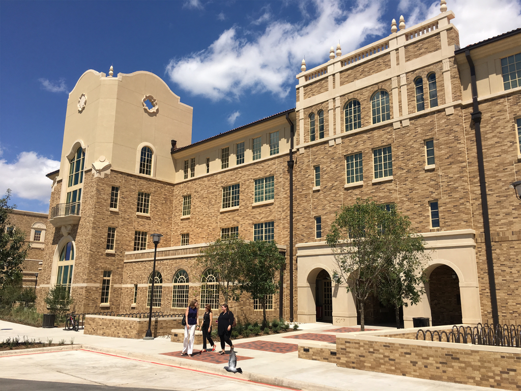 Honors Residence Hall, Texas Tech University West Elevation 